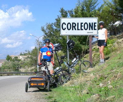 Dennis & Terry Struck, Corleone, Sicily, October, 2007.